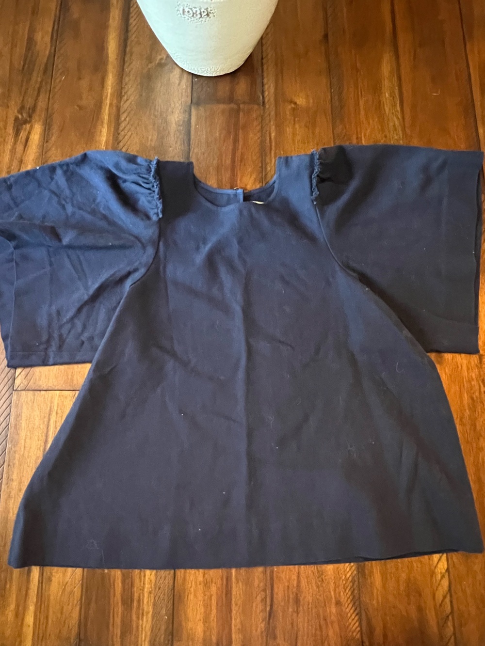 Marie Oliver Navy Puffy Short-Sleeve Top - Picture 5 of 9